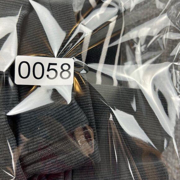 PUMA Black White Striped Zip Up Track Jacket Pink Logo Womens Size L - Picture 9 of 9